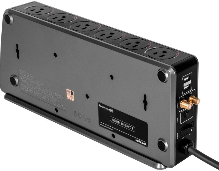 AudioQuest PowerQuest 2 6-Outlet/2-USB Surge Protector