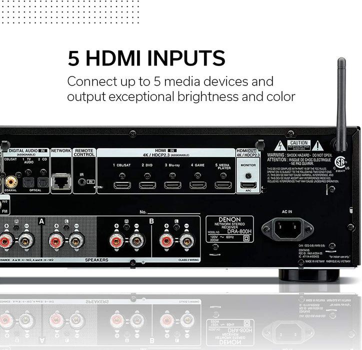 Denon DRA-800H 2-Channel Stereo Network Receiver