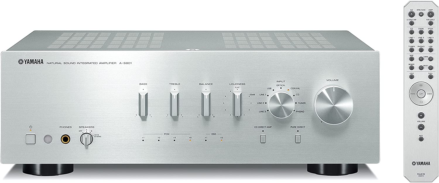 Yamaha A-S801BL Integrated Stereo Amplifier with Built-In DAC