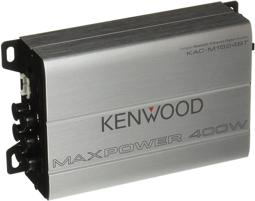 Kenwood KAC-M1824BT Compact 4-channel amplifier with Bluetooth® connectivity — 45 watts RMS x 4 - Car Amplifier - electronicsexpo.com