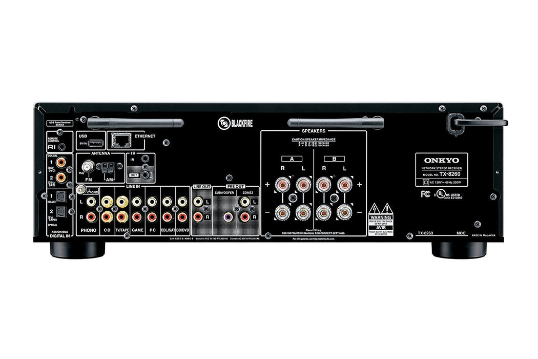 Onkyo TX-8260 2 Channel Network Stereo Receiver - Misc - electronicsexpo.com