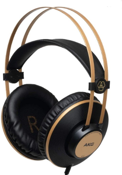 AKG Pro Audio K92 Over-Ear, Closed-Back, Studio Headphones (Matte Black and Gold)