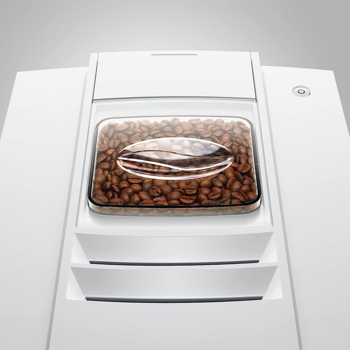 Jura E4 Automatic Coffee Machine (Piano White)