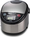 Tiger JAX-T18U-K 10-Cup (Uncooked) Micom Rice Cooker with Food Steamer & Slow Cooker (Stainless Steel/Black)