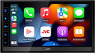 JVC KW-M788BH Apple CarPlay Android Auto Digital Media Player, Double-Din, 6.8" LCD Touchscreen