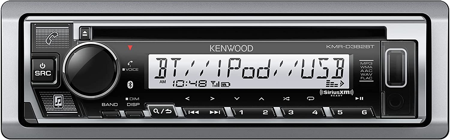 Kenwood KMR-D382BT Single-Din Car & Marine Stereo