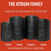 Polk Audio Atrium 6 Indoor/Outdoor Speakers (Pair/Black)