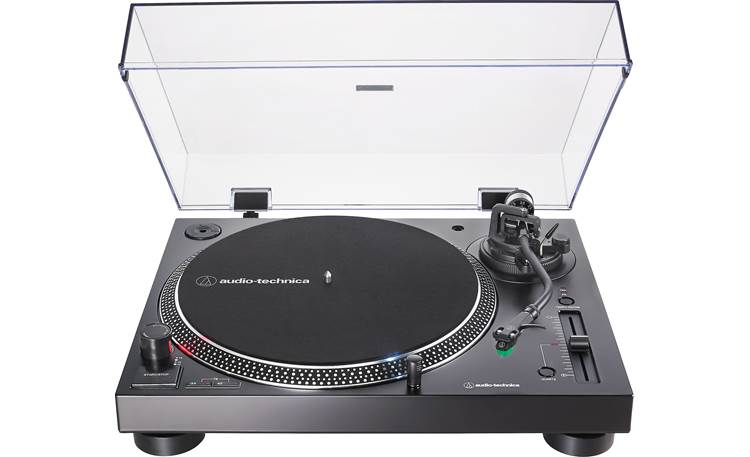 Audio - Technica LP - 120XUSB Manual Direct - Drive Turntable With USB Output & Built - In Phono Preamp (Black) - electronicsexpo.com - Turntables
