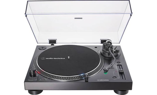 Audio - Technica LP - 120XUSB Manual Direct - Drive Turntable With USB Output & Built - In Phono Preamp (Black) - electronicsexpo.com - Turntables
