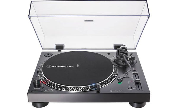 Audio - Technica LP - 120XUSB Manual Direct - Drive Turntable With USB Output & Built - In Phono Preamp (Black) - electronicsexpo.com - Turntables