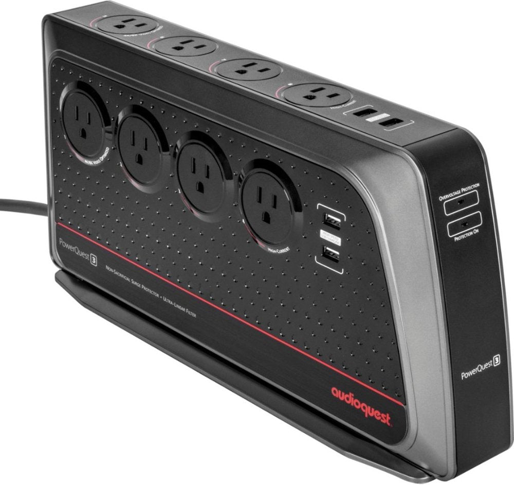 AudioQuest PowerQuest 3 8 - Outlet Power Conditioner & Non - Sacrificial Surge Protector - electronicsexpo.com - Power Protection