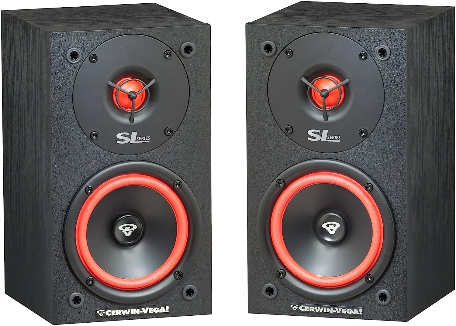 Cerwin - Vega SL - 5M 5 - 1/4" 2 - Way Bookshelf Speakers (Pair) - electronicsexpo.com - Bookshelf Speakers