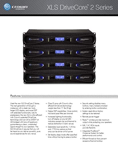 Crown Audio XLS 2502 Stereo Power Amplifier - electronicsexpo.com - Amplifiers / Pre - Amps