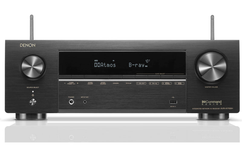 Denon AVR - X1700H 7.2 - Channel Home Theater Receiver 8K AV Receiver with Wi - Fi, HEOS, and Apple AirPlay 2 Built - in - electronicsexpo.com - Home Theater Receivers