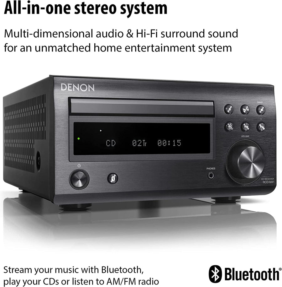 Denon D - M41 Home Theater Mini Amplifier and Bookshelf Speaker (Pair) - electronicsexpo.com - Mini System