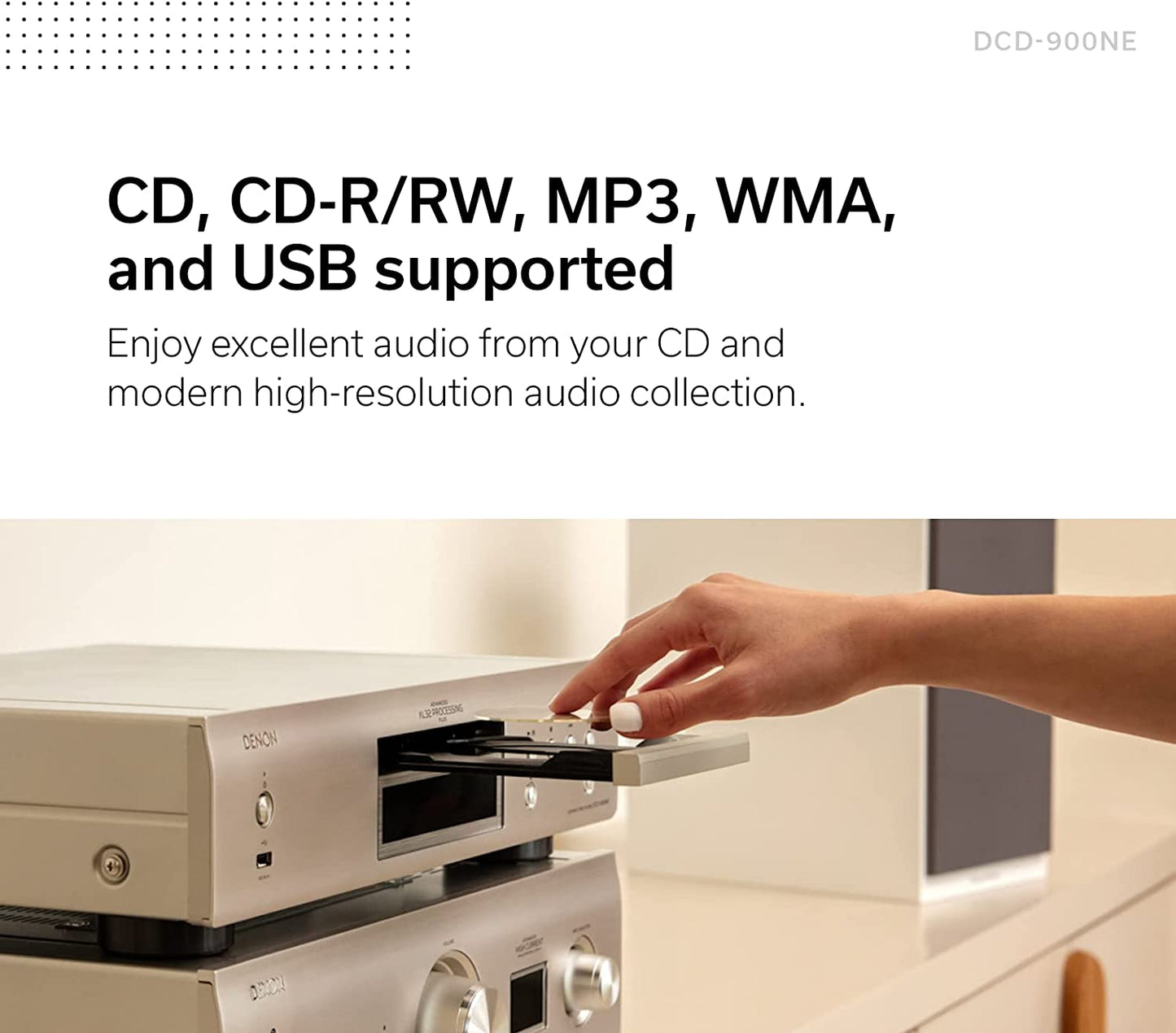 Denon DCD - 900NE CD Player with Advanced AL32 Processing Plus & Integrated USB Port - electronicsexpo.com - CD Players