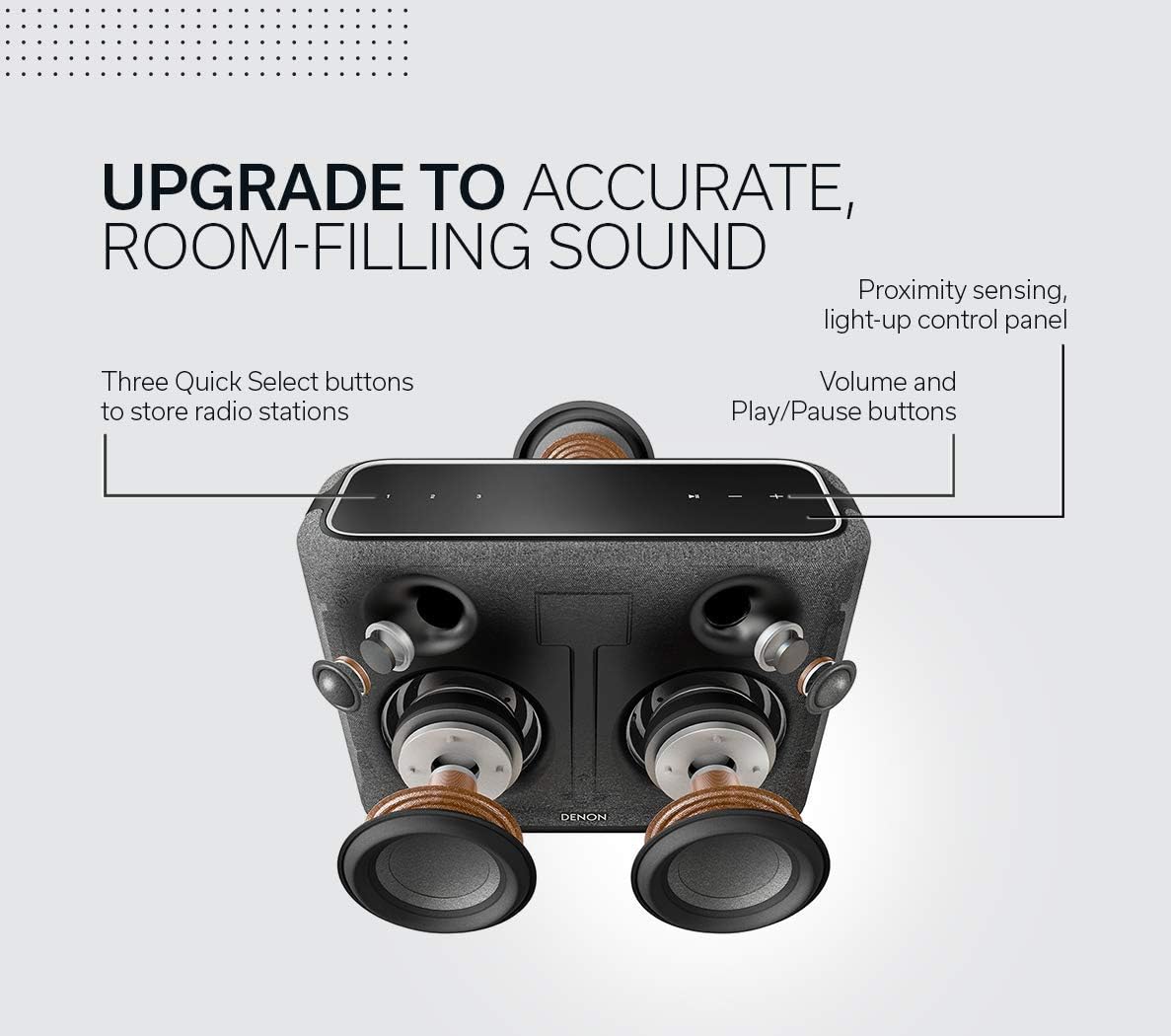 Denon Home 250 Wireless Powered Speaker with HEOS Built - in, Bluetooth, Amazon Alexa, and Apple AirPlay 2 - electronicsexpo.com - Wireless Multi Room System