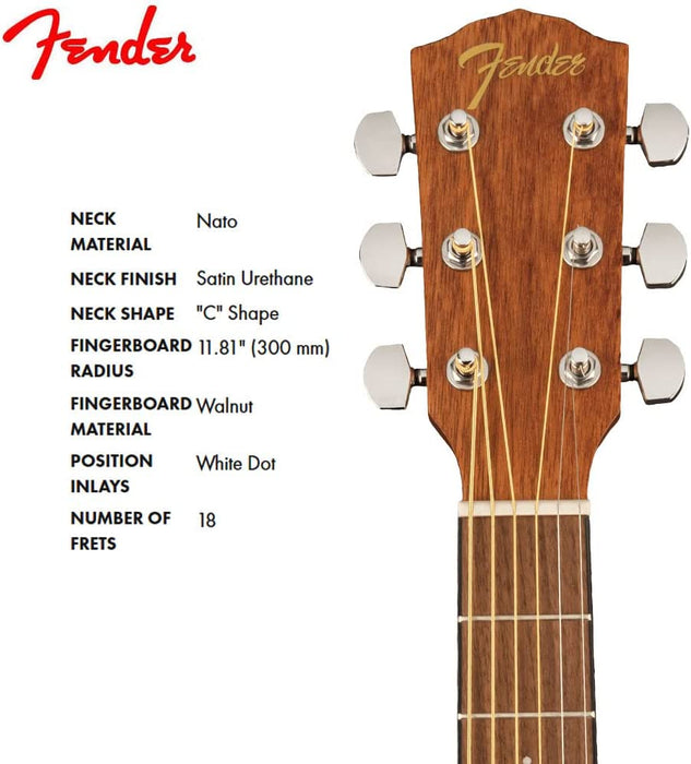 Fender FA-15 3/4 Steel, Midnight Burst