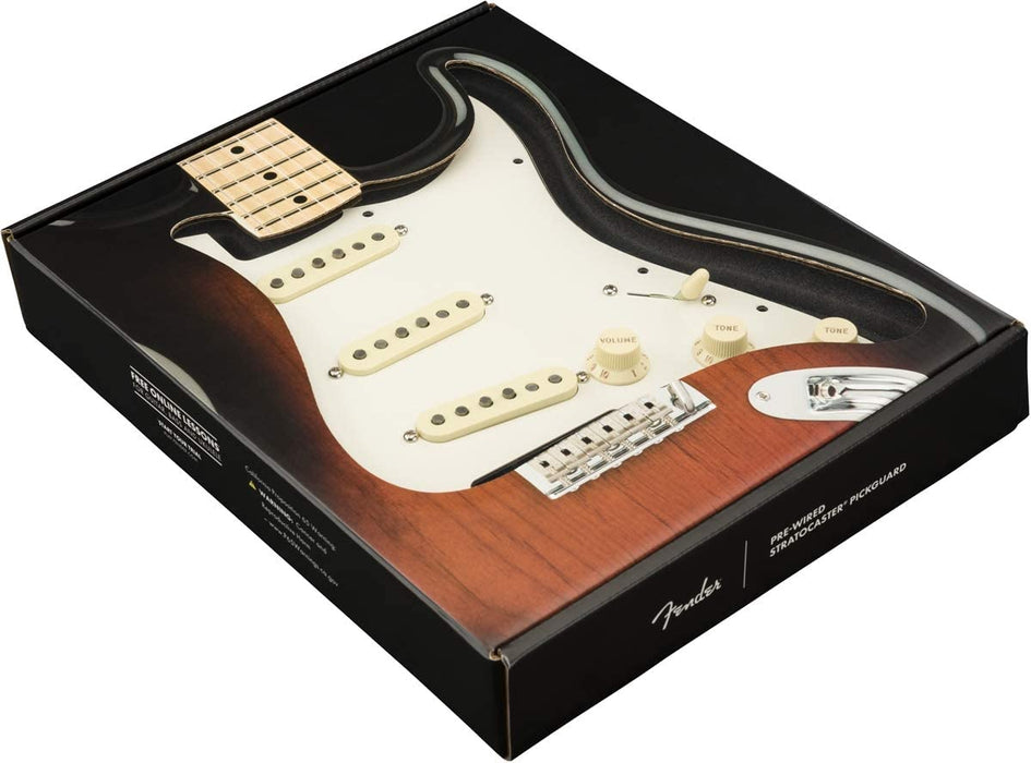 Fender Custom 69 Prewired Stratocaster Pickguard 3-Ply White