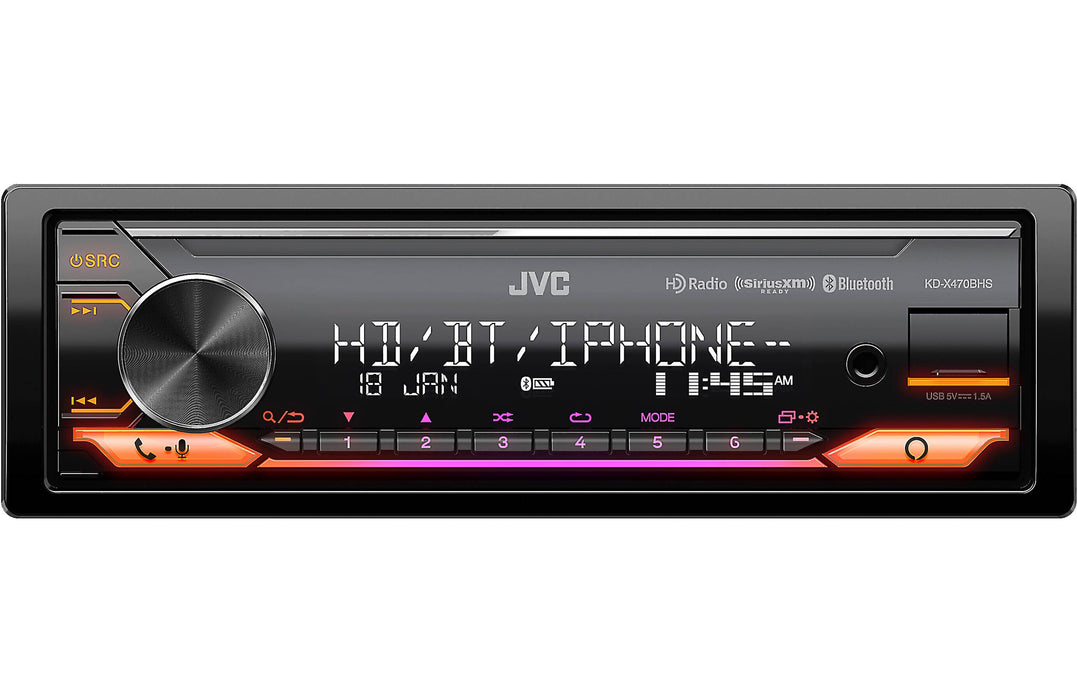 JVC KD-X470BHS Digital Media Receiver (Does Not Play CDs) - Car Stereo Receivers - electronicsexpo.com