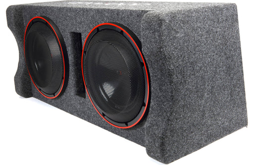Kenwood Excelon P-XW1221DHP 2-ohm Ported Enclosure with Two 12" Subwoofers | Dual 12" Preloaded High Power Subwoofer Enclosure