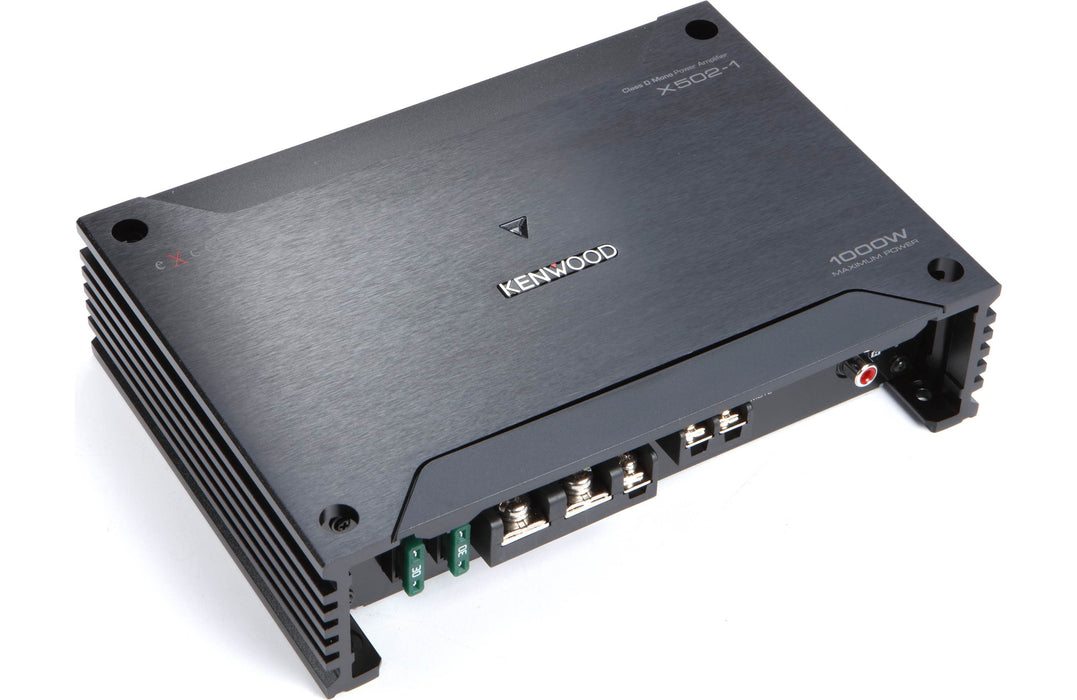 Kenwood Excelon X502-1 X Series Mono Subwoofer Amplifier — 500 watts RMS at 2 ohms - Car Amplifier - electronicsexpo.com