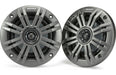 Kicker 45KM44 Universal Weatherproof Coaxial 4" 4-Ohm Audio Speakers with Charcoal and White Grilles (Pair) - Marine Speakers - electronicsexpo.com