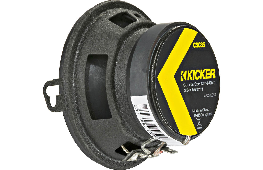 Kicker 46CSC354 Car Audio 3 1/2" Coaxial Full Range Stereo Speakers (Pair)