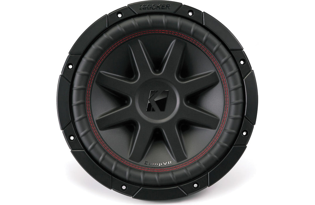 KICKER 43CVR102 CompVR 10 Inch 700 Watts 2 Ohm Dual Voice Coil Car Audio Subwoofer with Polypropylene Cone and 360 Degree Back Bracing - Car Subwoofers - electronicsexpo.com