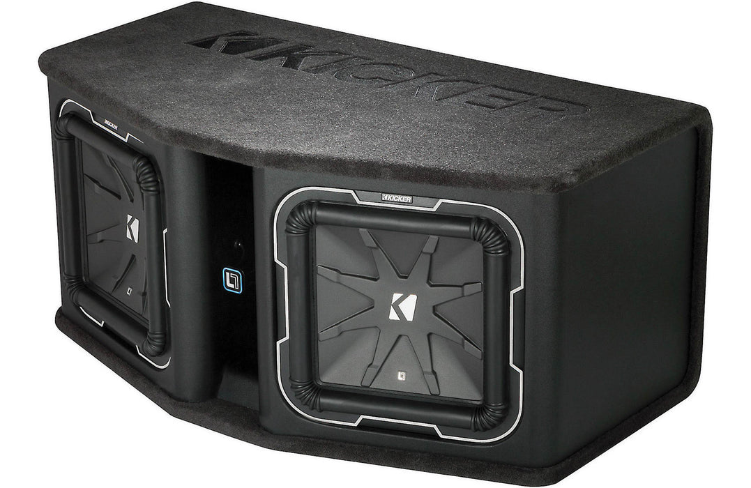 Kicker Q-Class 41DL7122 Ported Enclosure with Two L7 Series 12" Subwoofers - Car Subwoofers - electronicsexpo.com