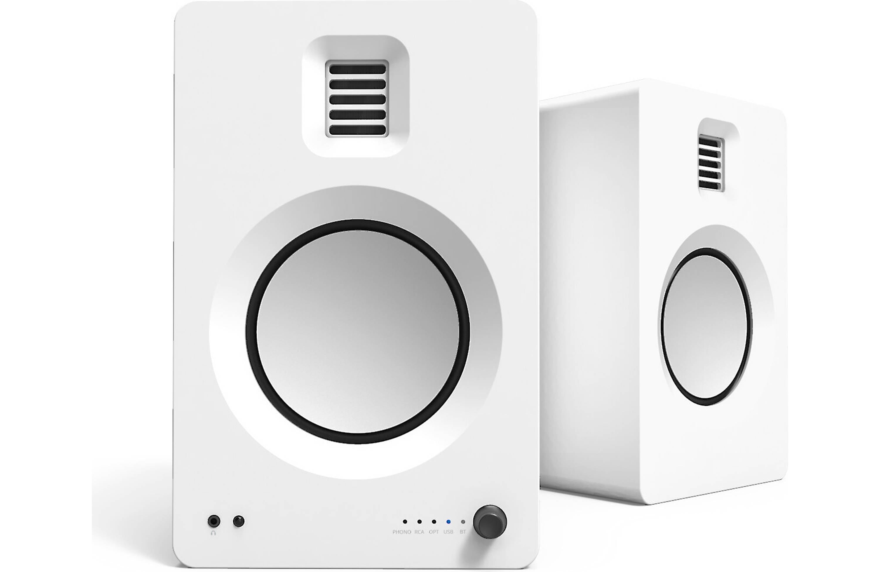 Kanto TUK Powered Bluetooth Speakers - Pair  (Matte White) - Powered Speakers - electronicsexpo.com