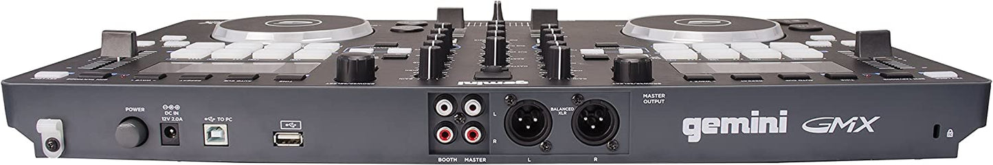 Gemini Sound GMX Stand Alone Professional Audio DJ Multi - Format USB, MP3, WAV and DJ Software Compatible Media Controller System - electronicsexpo.com - Controllers