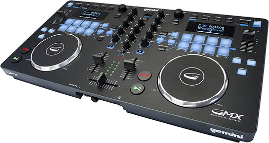 Gemini Sound GMX Stand Alone Professional Audio DJ Multi - Format USB, MP3, WAV and DJ Software Compatible Media Controller System - electronicsexpo.com - Controllers