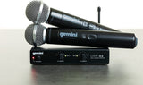 Gemini Sound UHF - 02M Professional Audio DJ Equipment Superior Single Channel Dual 2 Wireless Handheld Microphones Receiver System - electronicsexpo.com - Microphones