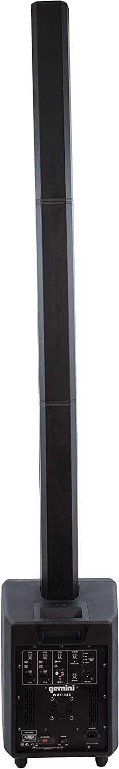 Gemini Sound WRX - 843 Professional Audio Bluetooth 78" Tall Column Line Array PA Speakers, 8" Subwoofer - electronicsexpo.com - Powered + PA Speakers