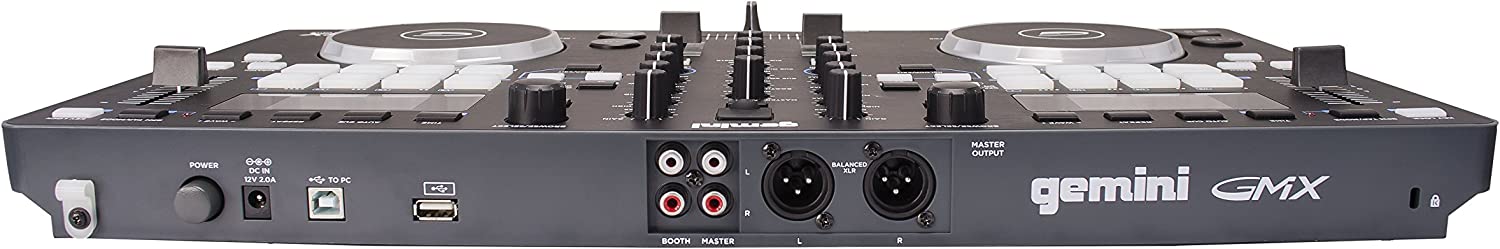 Gemini Sound GMX Stand Alone Professional Audio DJ Multi-Format USB, MP3, WAV and DJ Software Compatible Media Controller System
