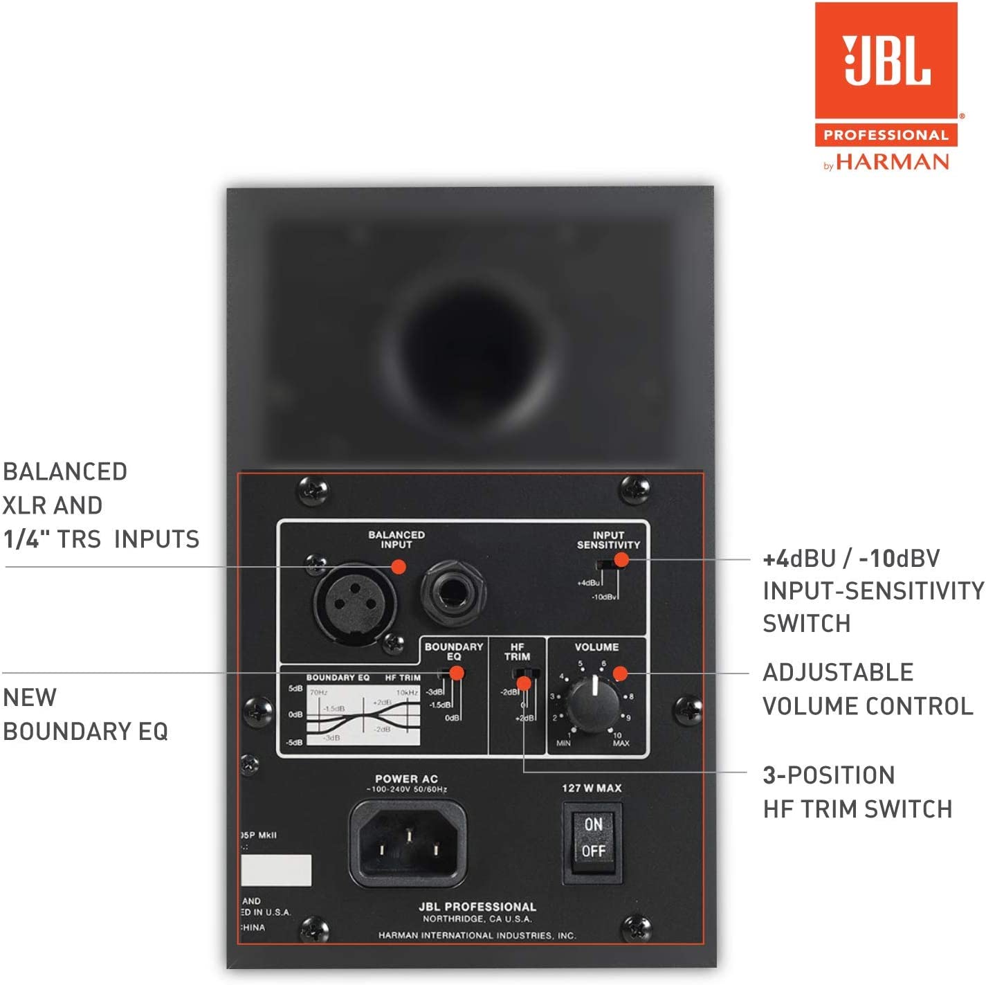 JBL Professional 305P MkII Next - Generation 5" 2 - Way Powered Studio Monitor - electronicsexpo.com - Powered + PA Speakers