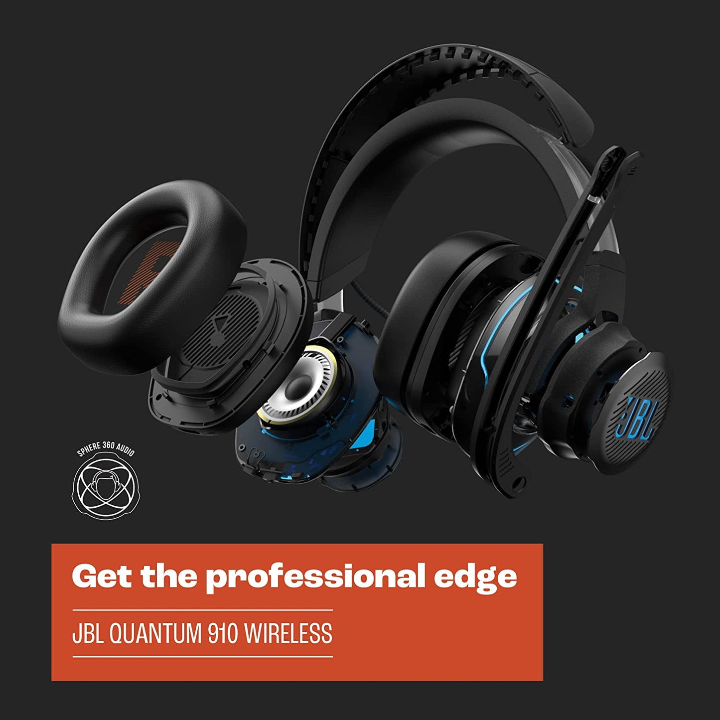 JBL Quantum 910 Wireless Over Ear Gaming Headphones - electronicsexpo.com - Headphones
