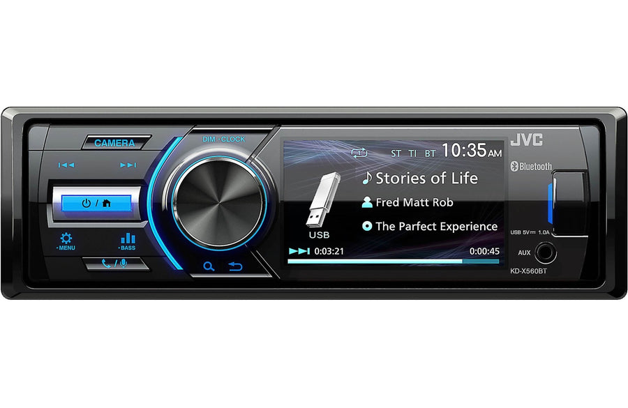 JVC KD - X560BT Digital Media Receiver for Jeep, Powersports, or Marine Applications - electronicsexpo.com - Car Stereo Receivers