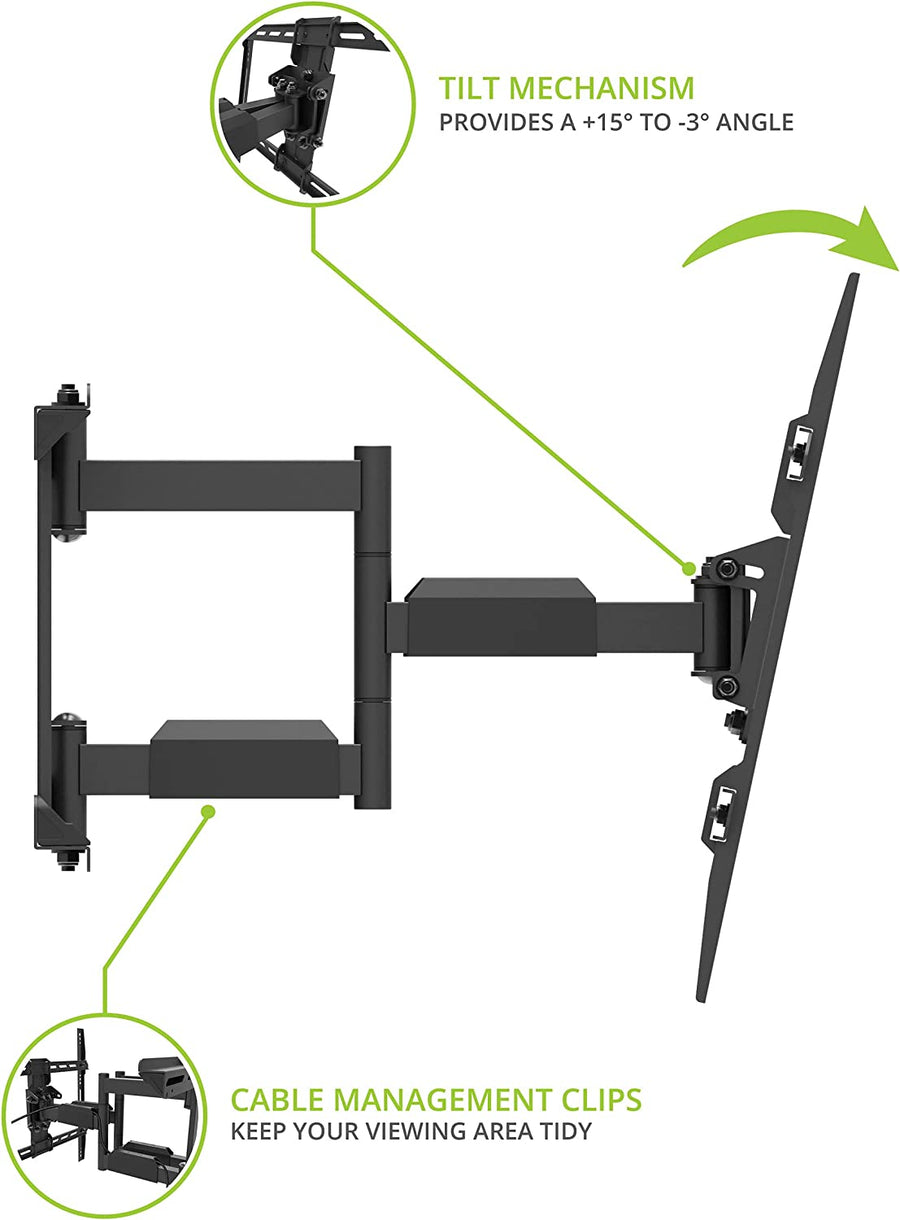 Kanto LX600SW Full-Motion Steel Stud TV Mount - electronicsexpo.com-TV Wall Mounts