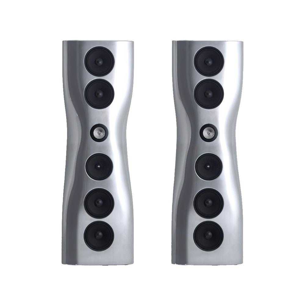 KEF MUON 10" Passive 4 - Way Floor - Standing Speaker (Aluminum/Pair) - electronicsexpo.com - Floor Standing Speakers
