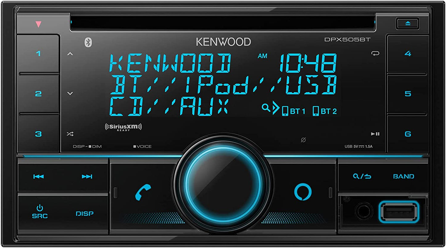 Kenwood DPX505BT Double DIN In - Dash CD Car Stereo Receiver - electronicsexpo.com - Car Stereo Receivers