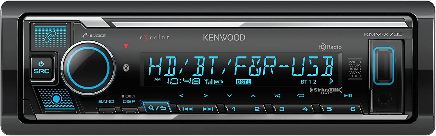 Kenwood Excelon KMM - X705 Digital Multimedia Car Stereo Single - DIN with Bluetooth - electronicsexpo.com - Car Stereo Receivers