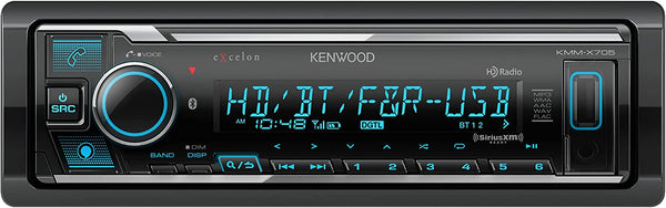 Kenwood Excelon KMM - X705 Digital Multimedia Car Stereo Single - DIN with Bluetooth - electronicsexpo.com - Car Stereo Receivers