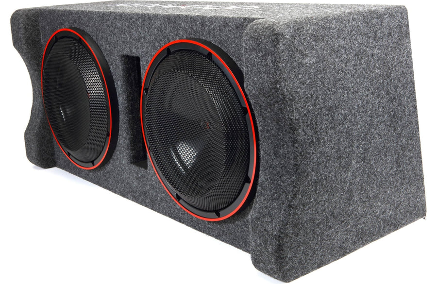 Kenwood Excelon P - XW1221DHP 2 - ohm Ported Enclosure with Two 12" Subwoofers - electronicsexpo.com - Car Subwoofer