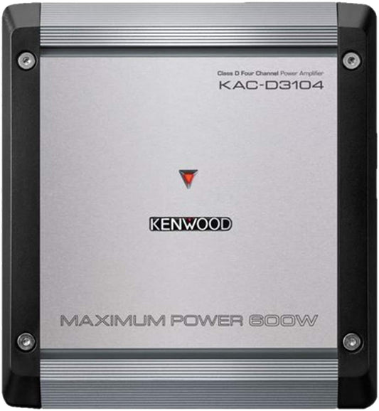 Kenwood KAC - D3104 4 - Channel Class D 600W Max Amplifier with Bass Boost - electronicsexpo.com - Car Amplifiers + Equalizers