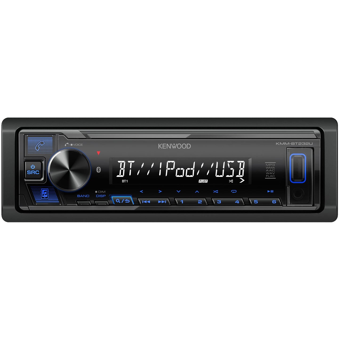 Kenwood KMM - BT232U Single - DIN Digital Media Receiver with Bluetooth - electronicsexpo.com - Car Stereo Receivers