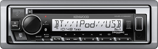 Kenwood KMR - D382BT Single - Din Car & Marine Stereo (Open box) - electronicsexpo.com - Car Stereo Receivers