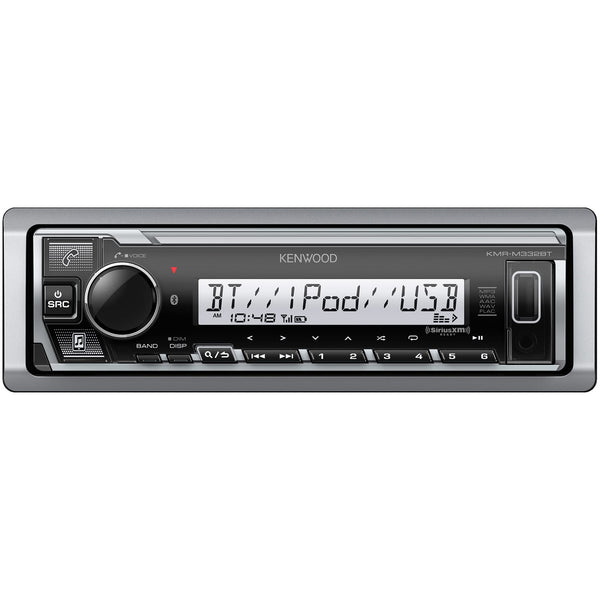Kenwood KMR - M332BT Marine Single - Din Digital Media Receiver (Open Box) - electronicsexpo.com - Marine Audio