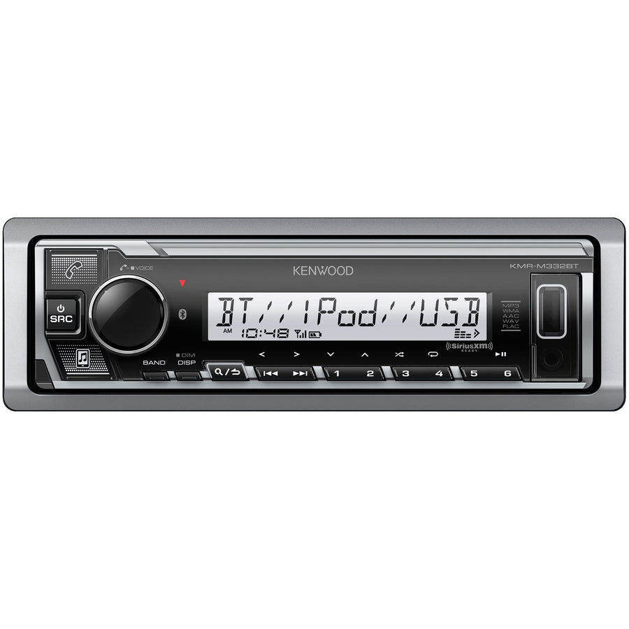 Kenwood KMR - M332BT Marine Single - Din Digital Media Receiver (Open Box) - electronicsexpo.com - Marine Audio